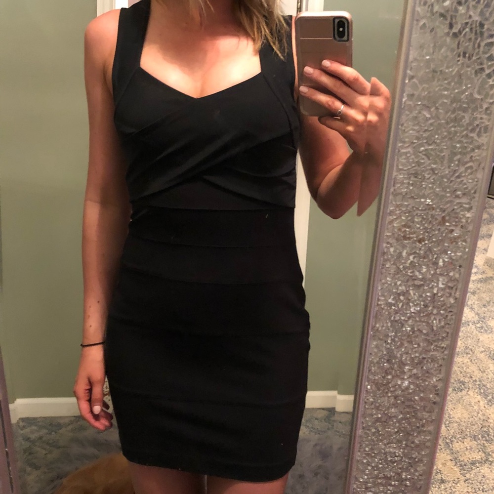 Black fitted dress. Size Small. Express